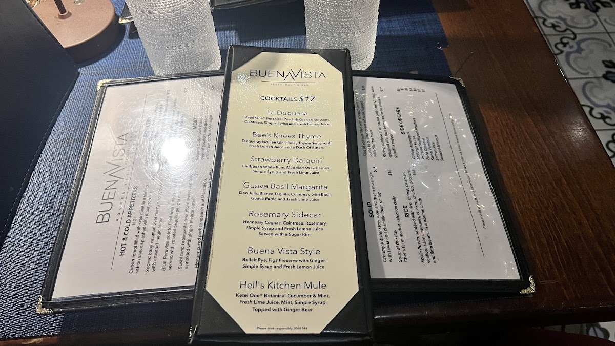 Menu Buena Vista Restaurant & Bar-3