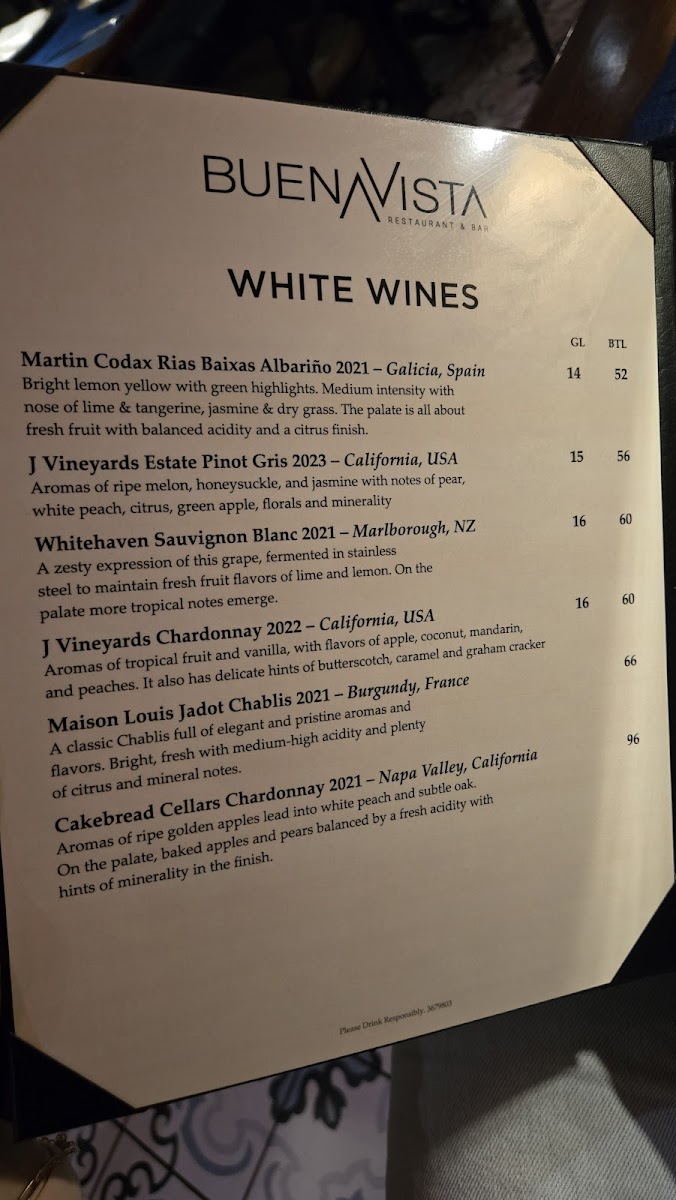 Menu Buena Vista Restaurant & Bar-6