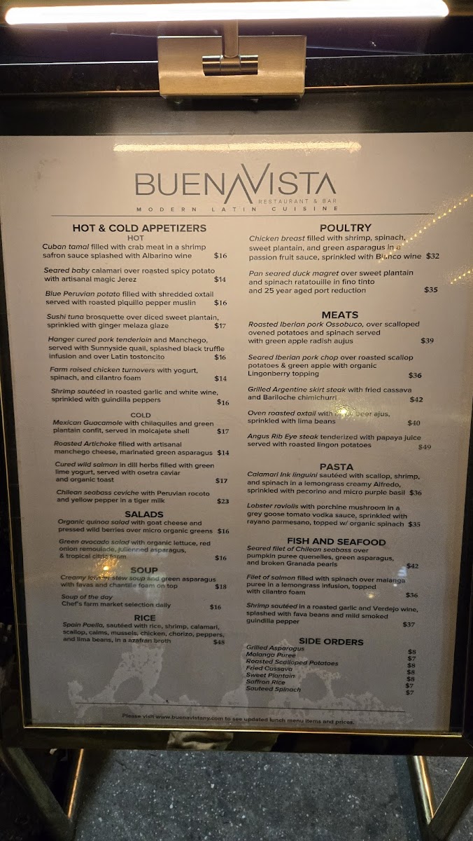 Menu Buena Vista Restaurant & Bar-9